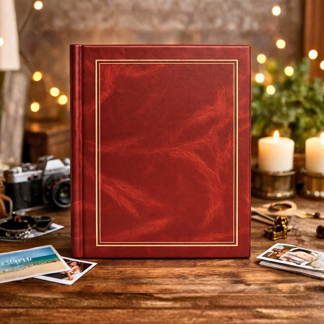 Album samoprzylepny spirala 23×28 cm 40 stron DRS20C-BURGUNDY