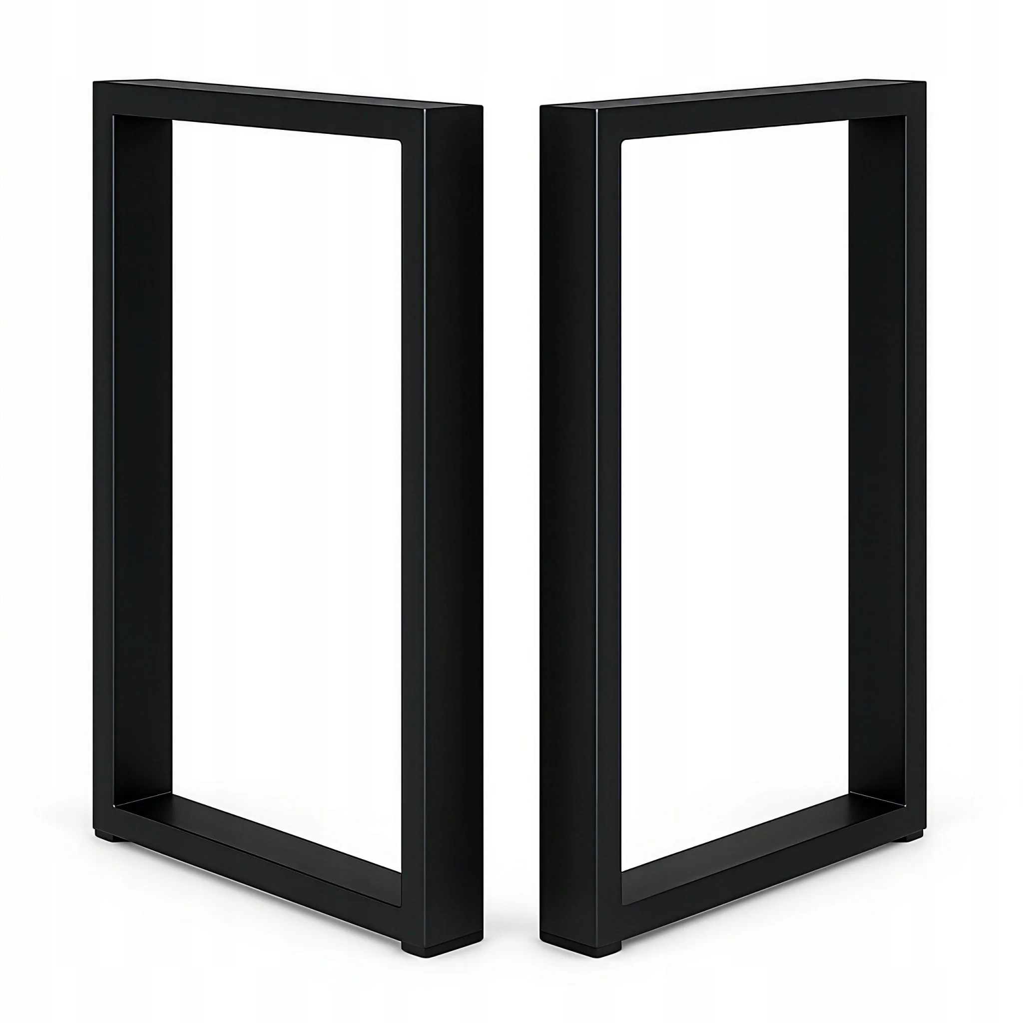 Nogi metalowe do stołu i biurka 50×72 cm – czarne loftowe