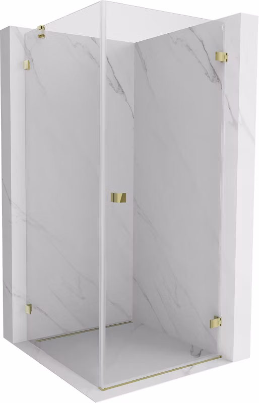 Kabina prysznicowa Mexen Lunar-B złota 90×90 cm 832-090-090-50-00-P 1 szt.