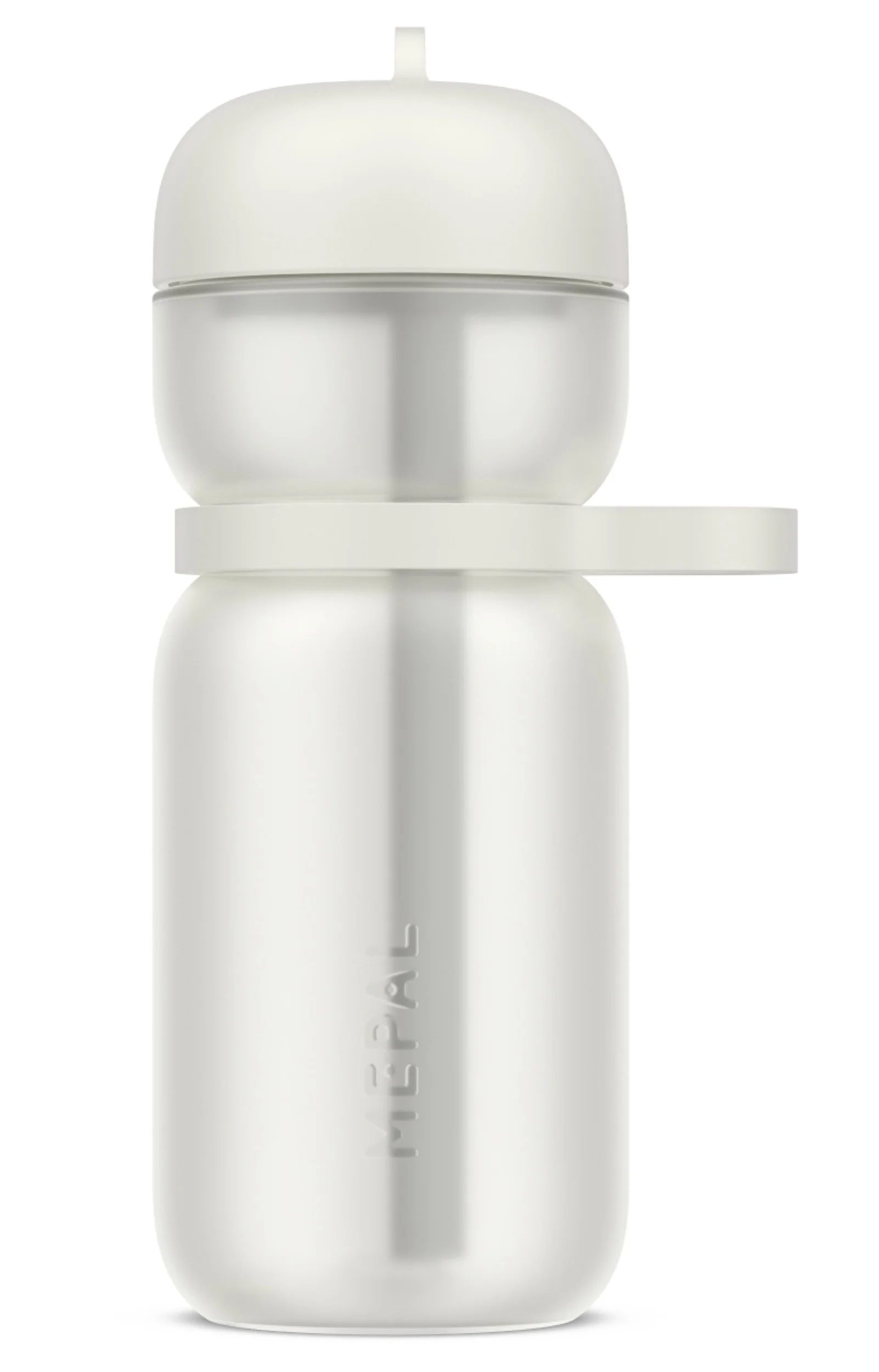 Bidon sportowy ze słomką Active 600 ml biały