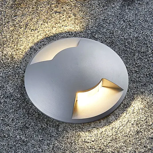 Lampa wpuszczana podłogowa Bartosz wykonana z aluminium