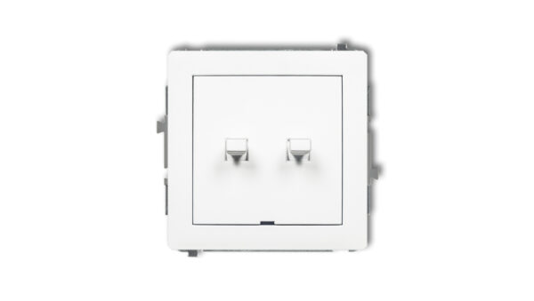 DECO Mechanizm łącznika świecznikowego w stylu amerykańskim, biały mat 25DWPUS-2