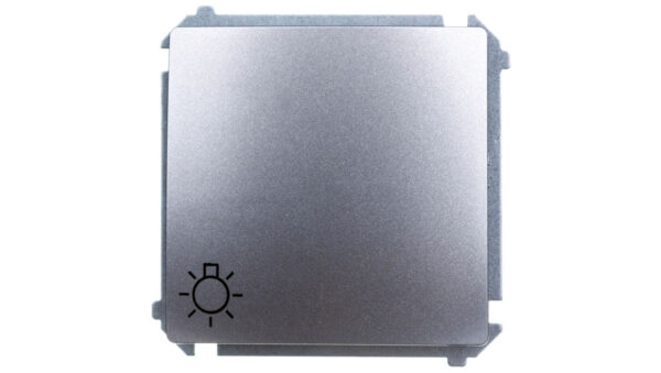 Simon Basic Przycisk /światło/, szybkozłącza, stal inox BMS1.01/21