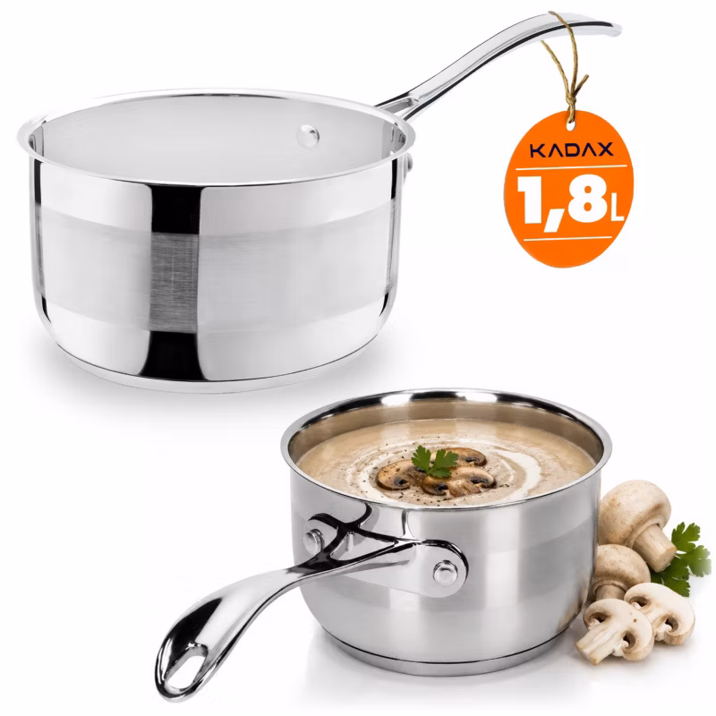 Garnek KADAX Rondelek Stalowy Z Rączką 16 cm 1,8 L 1 szt.
