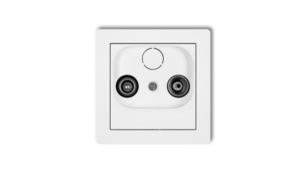 DECO Gniazdo antenowe RTV końcowe 2dB biały DG2K