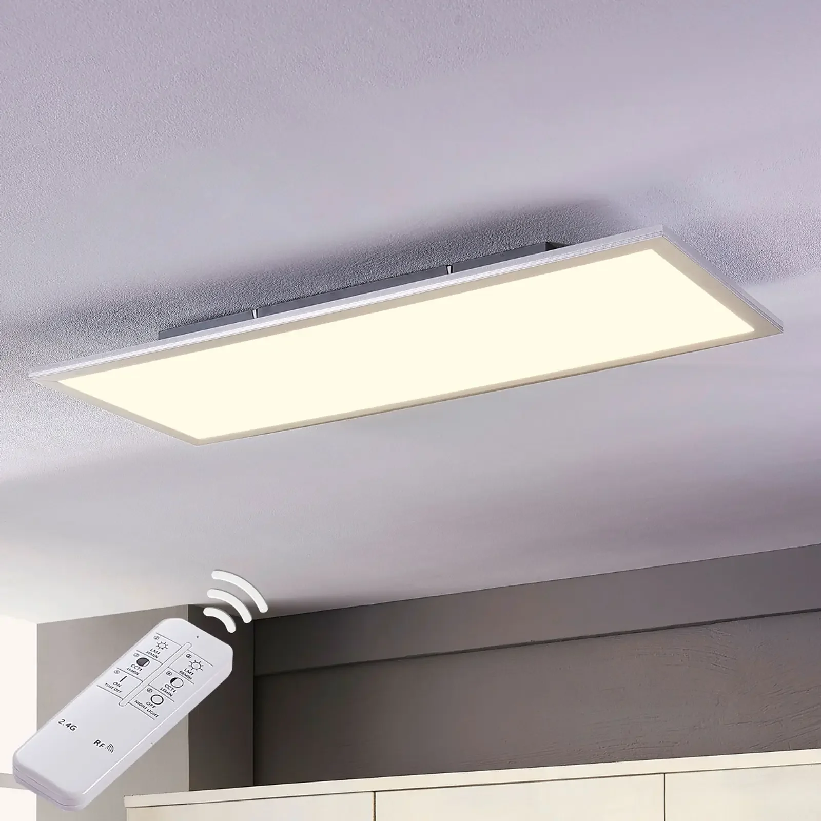 Panel LED Lindby Level, CCT, 80 cm x 30 cm