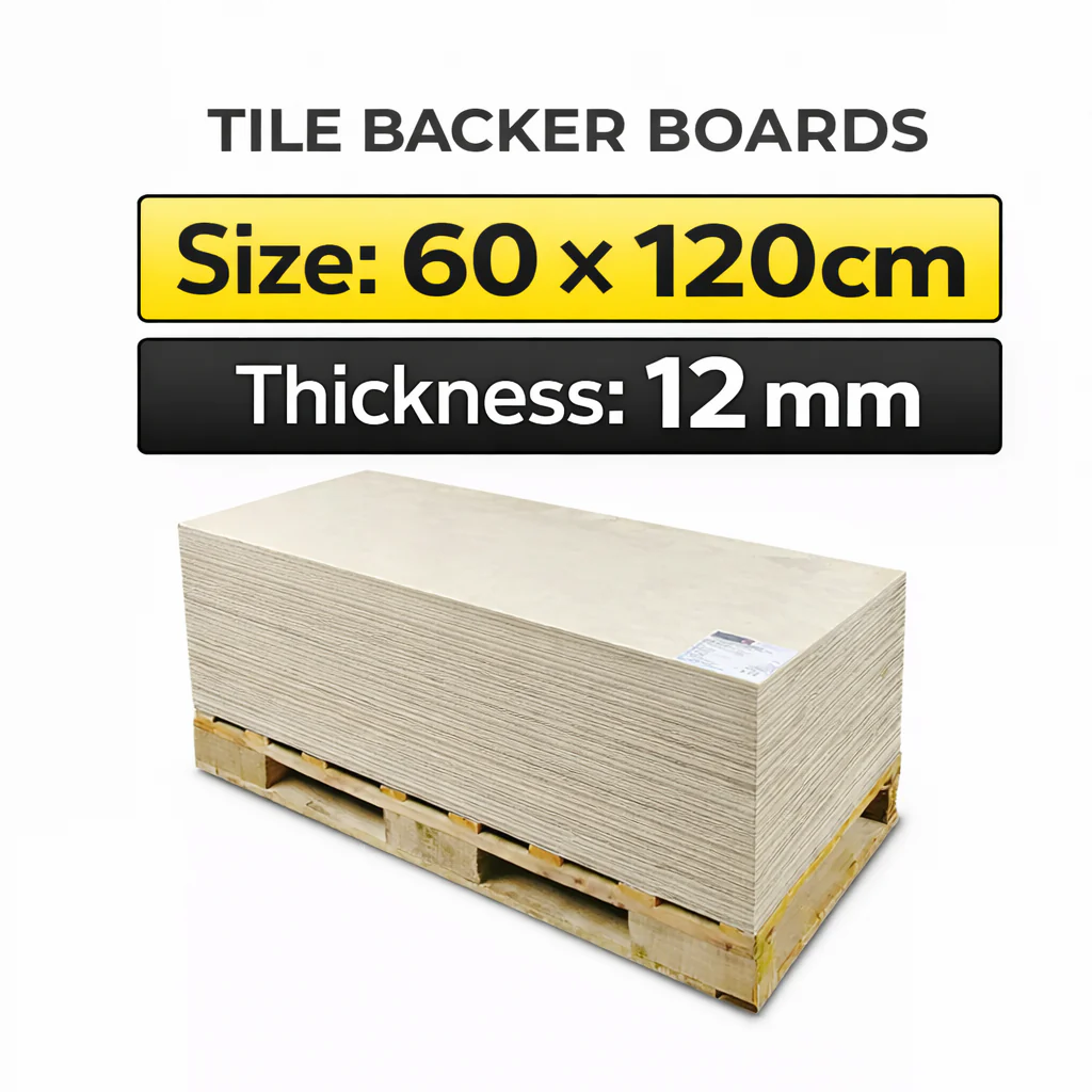 PRO BACKER CEMENT FIBER BOARD 1200x600x12mm