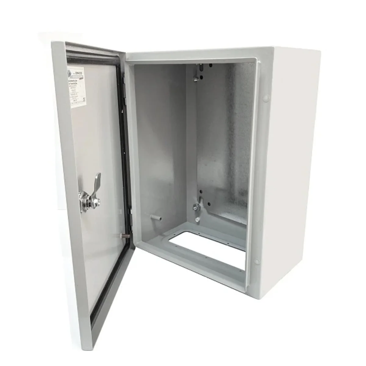 OBM403020 Obudowa metalowa nadtynkowa 400*300*200 mm IP66 wyposażona w płytę montażową RAL7035 OBM403020