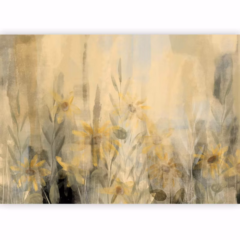 Fototapeta flizelinowa Premium Artgeist 155g/m2 Liście beżowa 100×70 (2 części) 10138aa rolka 1 szt