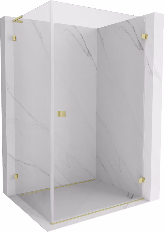 Kabina prysznicowa Mexen Lunar-B L złota 100×90 cm 832L-100-090-55-00-P 1 szt.