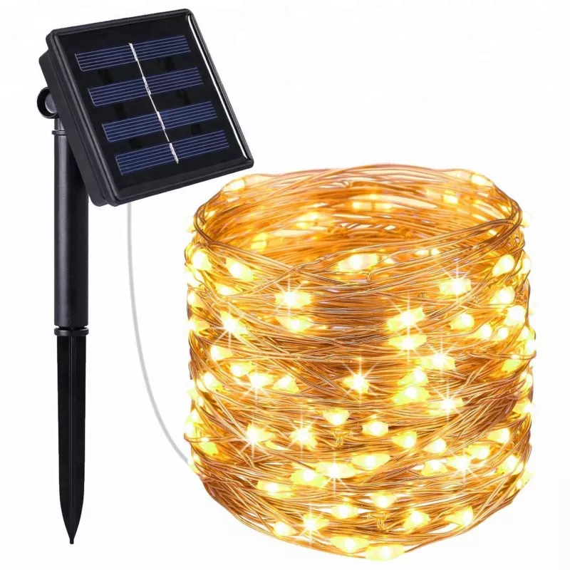 Girlanda LED solarna MasterLED linka 400xLED 4190cm 3000K ciepła biel z czujnikiem zmierzchu IP44 1 szt.