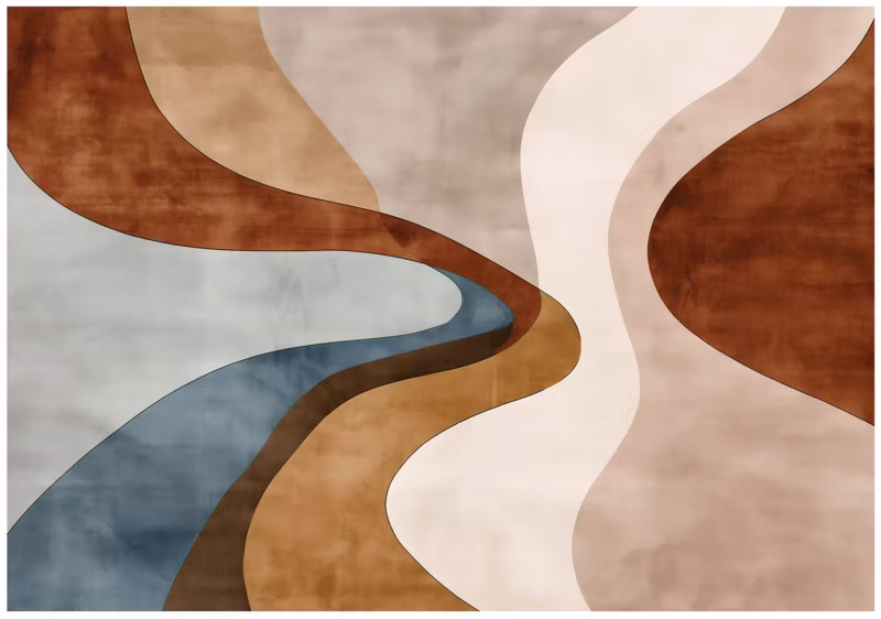 Fototapeta WALLARENA Do Sypialni Salonu Na Flizelinie Art Deco Geometria Abstrakcja Brązowy 400×280 cm 16132VX8 1 szt.