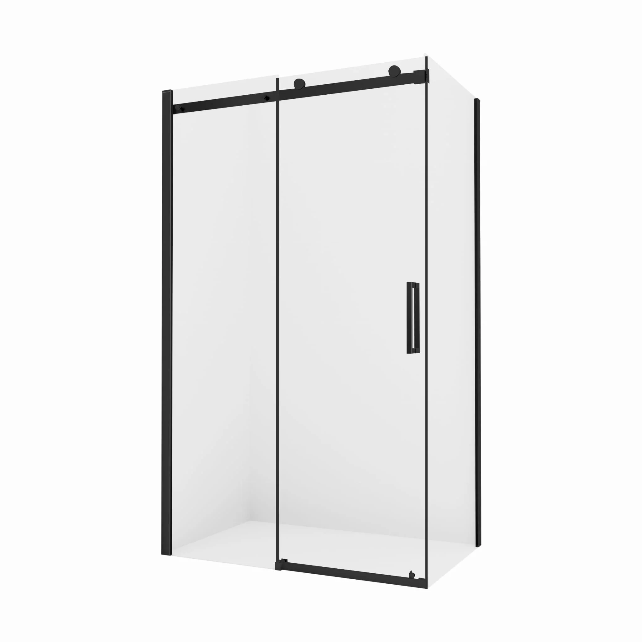 KABINA PRYSZNICOWA PRZESUWNA MY SPACE BLACK OD MOBI MF-MYSPC12090BK