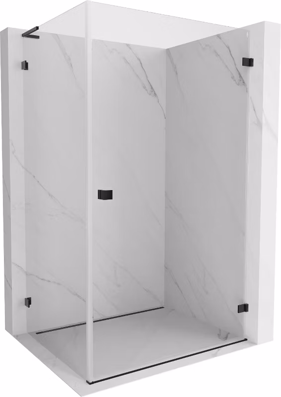 Kabina prysznicowa Mexen Lunar-B L transparent czarna 95×80 cm 1 szt.