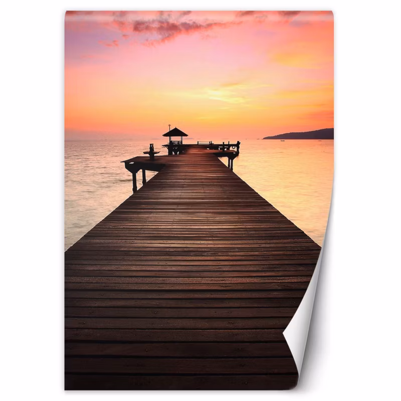 Fototapeta Feeby Zachód słońca pomost 200×280 1 szt