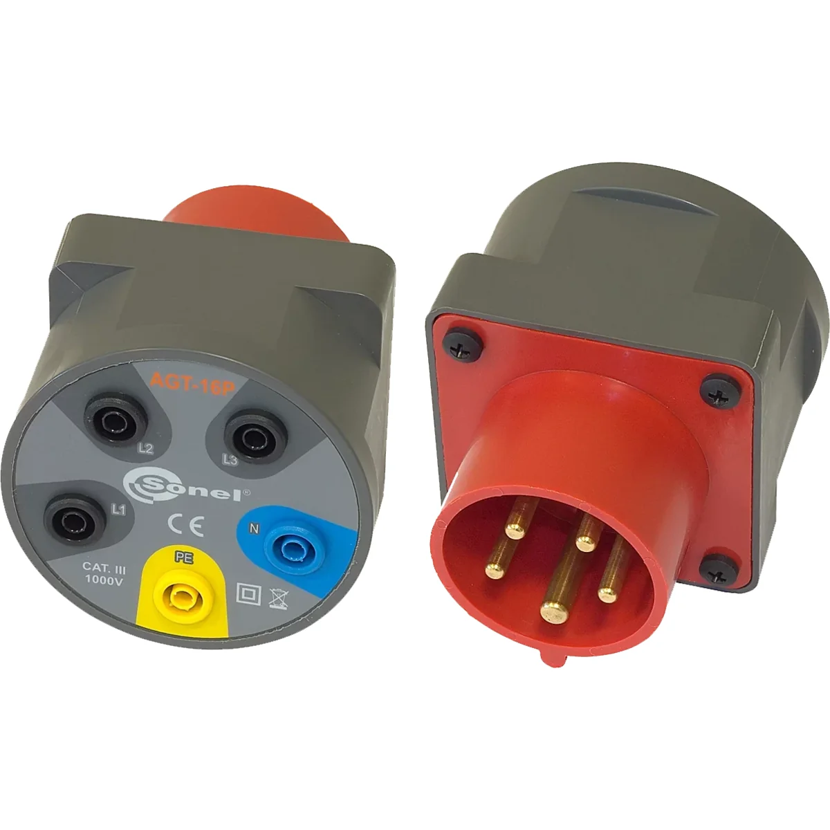 Adapter gniazd trójfazowych 16A AGT-16P 5 styków WAADAAGT16P